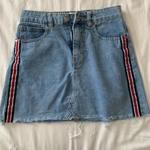 Cotton On Denim A-Line Mini Skirt Size 4